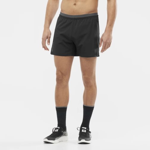 Black Salomon Cross 5'' Men's Shorts | PH 06784V